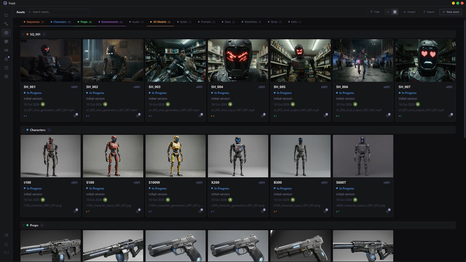 Assets in Fuze